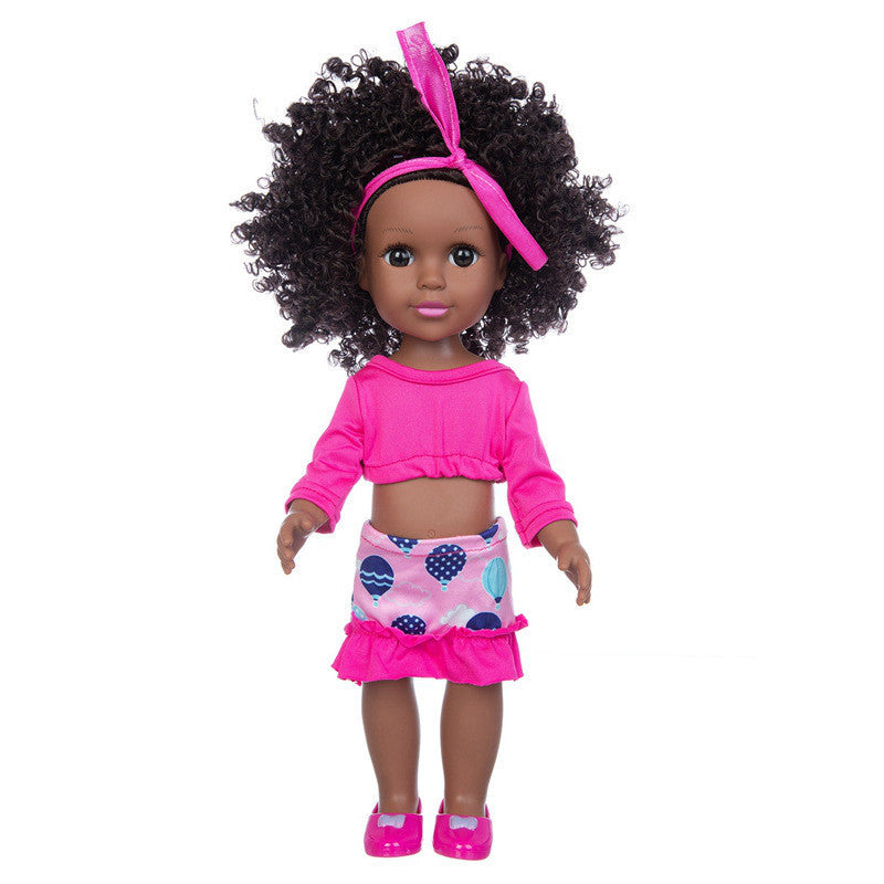 Black Doll 14 Inch Simulation Baby Black Doll