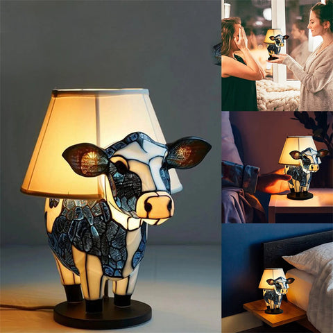 Beautiful Cow Table Lamp Bedside Table Lamp With USB