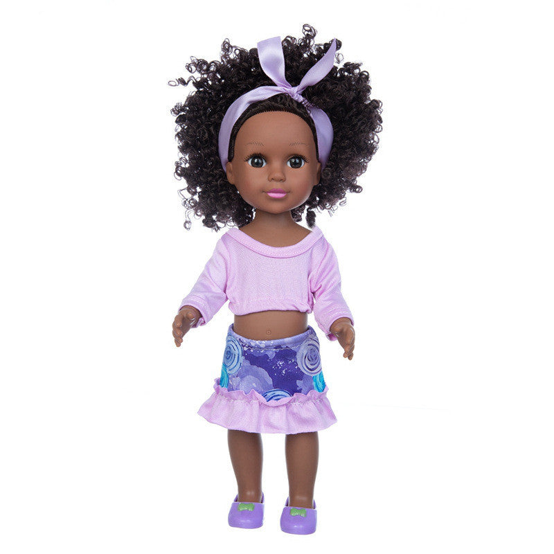 Black Doll 14 Inch Simulation Baby Black Doll