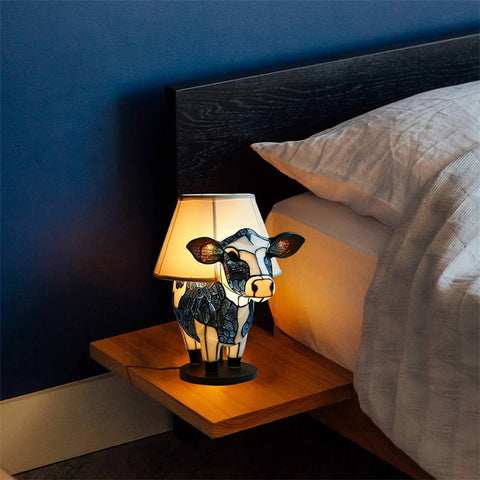 Beautiful Cow Table Lamp Bedside Table Lamp With USB