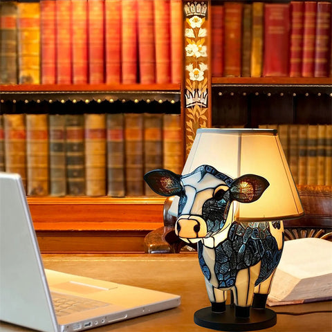 Beautiful Cow Table Lamp Bedside Table Lamp With USB