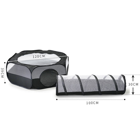 Cat Tunnel With Hair Supplies Cat Removable Foldable Multifunctional