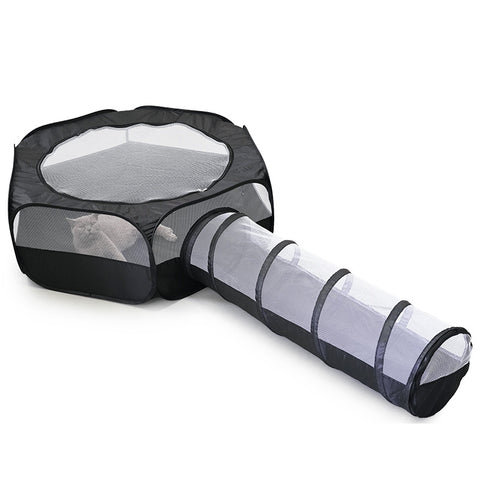 Cat Tunnel With Hair Supplies Cat Removable Foldable Multifunctional