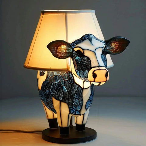 Beautiful Cow Table Lamp Bedside Table Lamp With USB