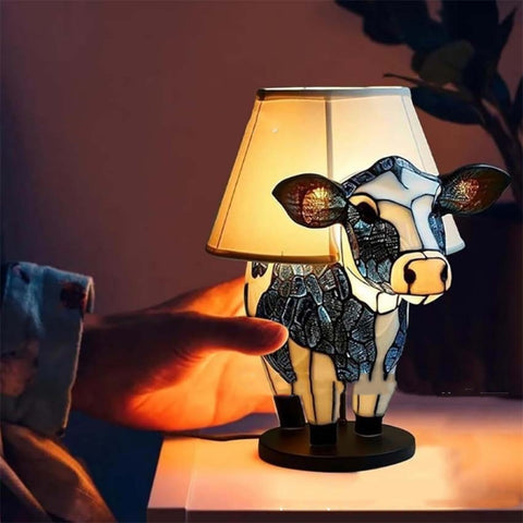 Beautiful Cow Table Lamp Bedside Table Lamp With USB